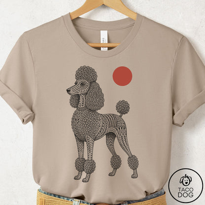 Poodle Ornamental T-Shirt Tan Taco-Dog