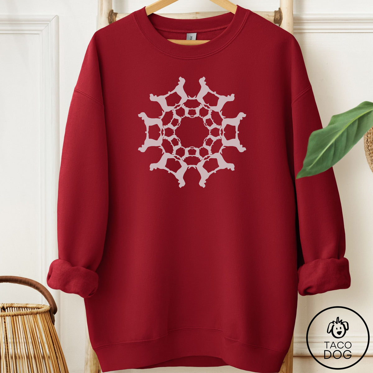 Beagle Paper Snowflake Sweatshirt