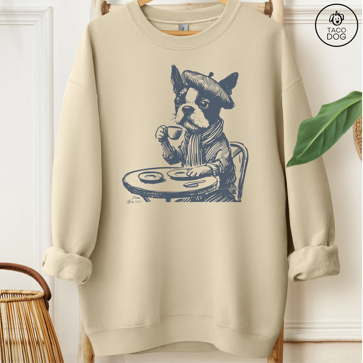 Boston Terrier Paris Sweatshirt