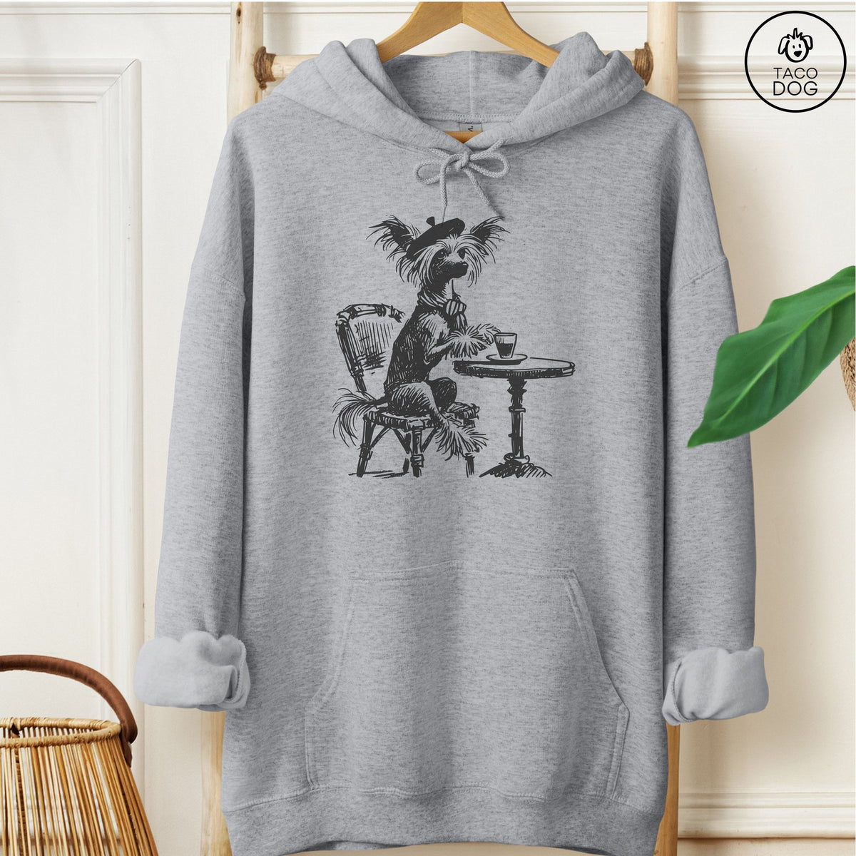 Chinese Crested Paris Hoodie