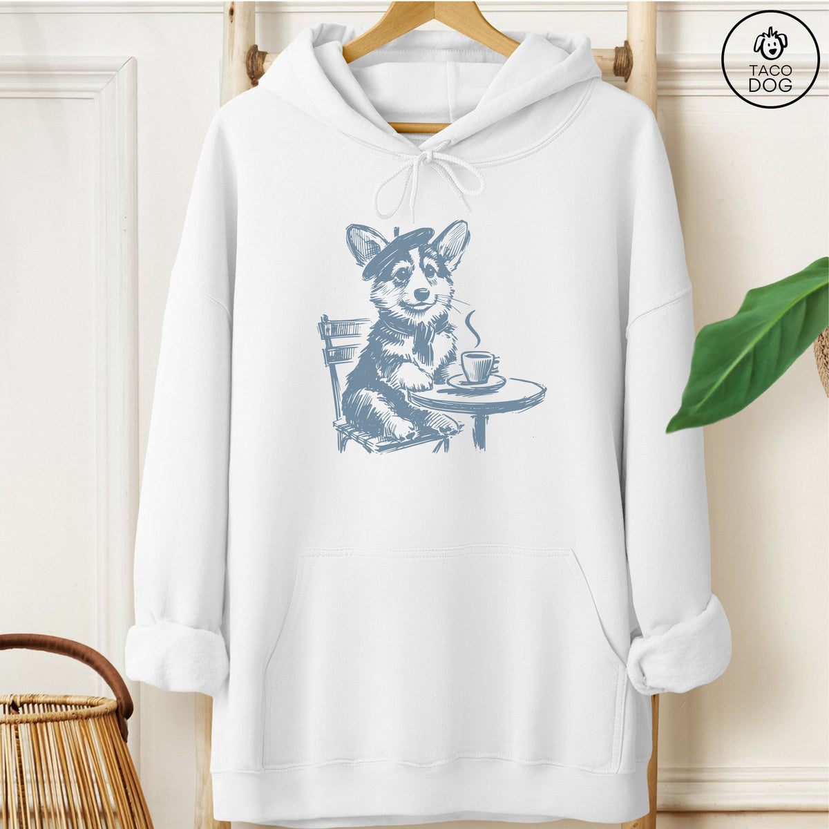 Corgi Paris Hoodie