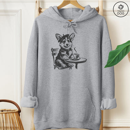 Corgi Paris Hoodie