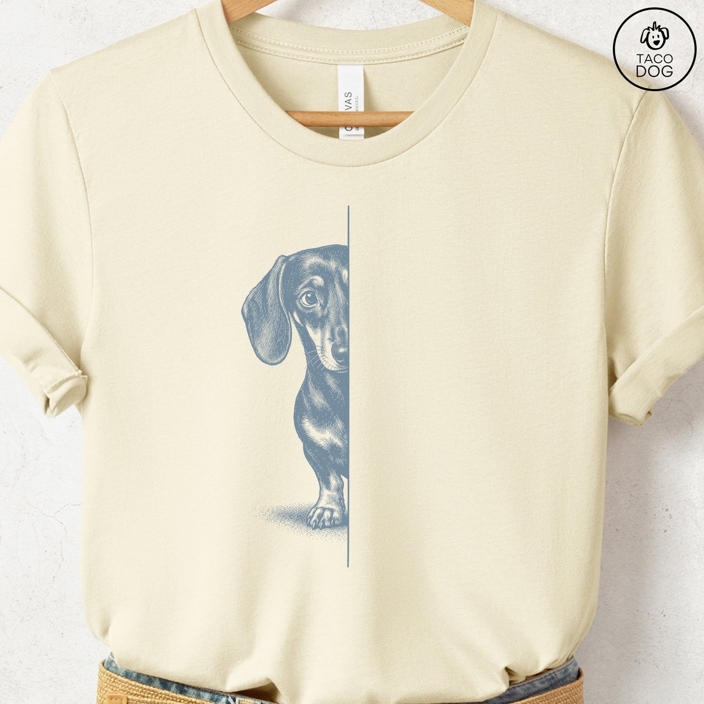 Dachshund Peeking T-Shirt