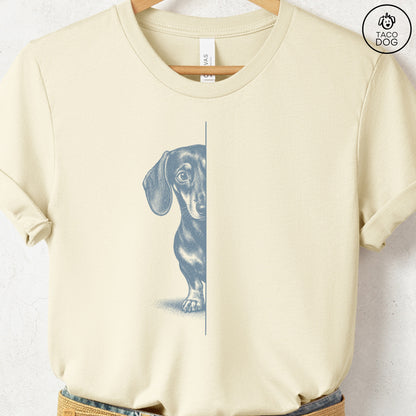 Dachshund Peeking T-Shirt