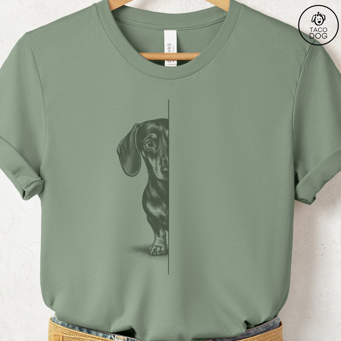 Dachshund Peeking T-Shirt