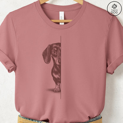Dachshund Peeking T-Shirt