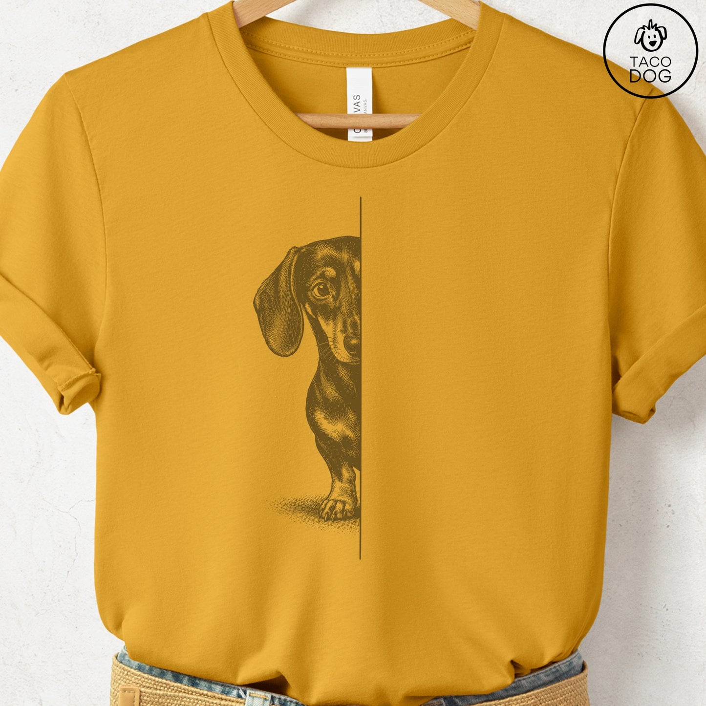 Dachshund Peeking T-Shirt
