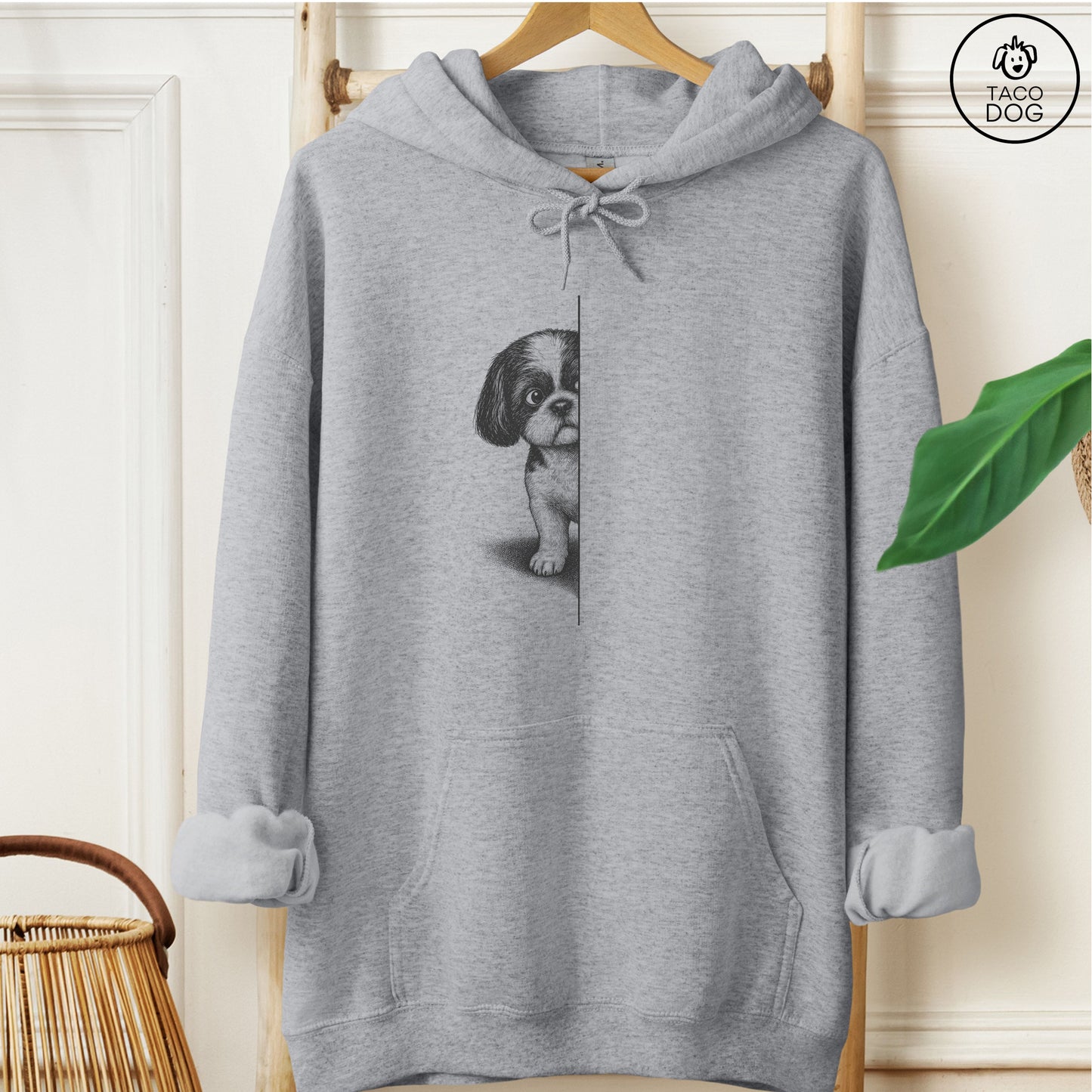 Shih Tzu Peeking Hoodie