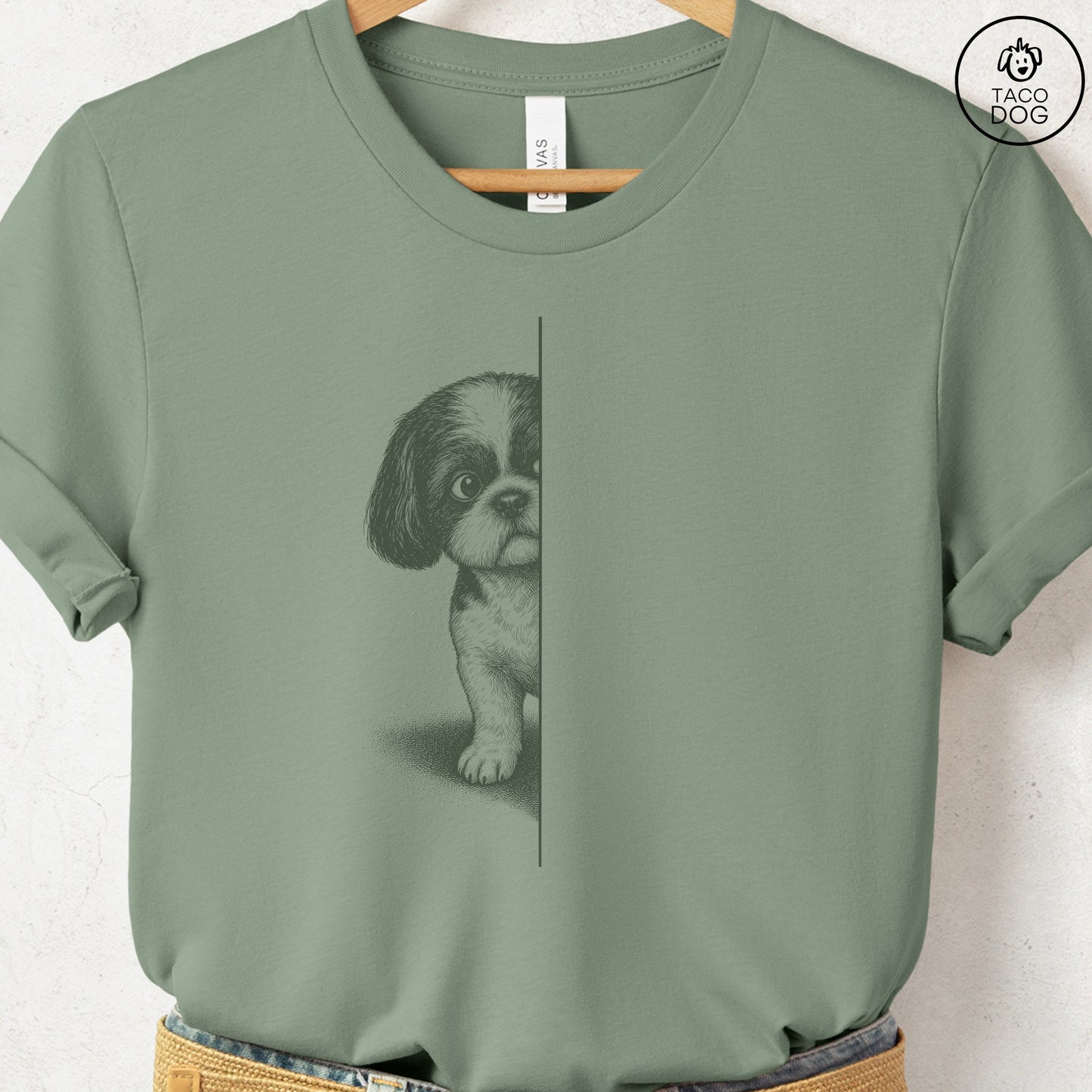 Shih Tzu Peeking T-Shirt