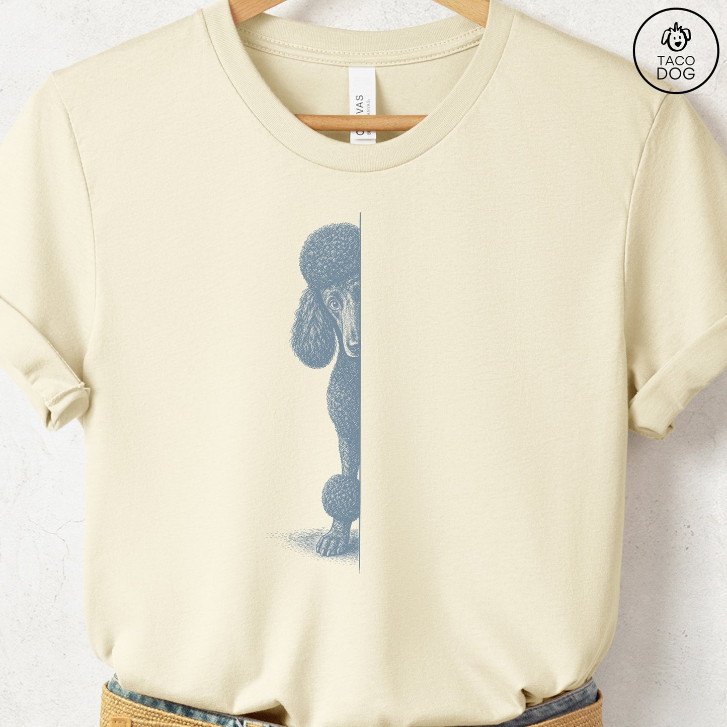 Poodle Peeking T-Shirt