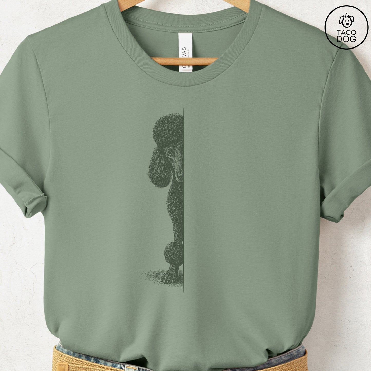 Poodle Peeking T-Shirt