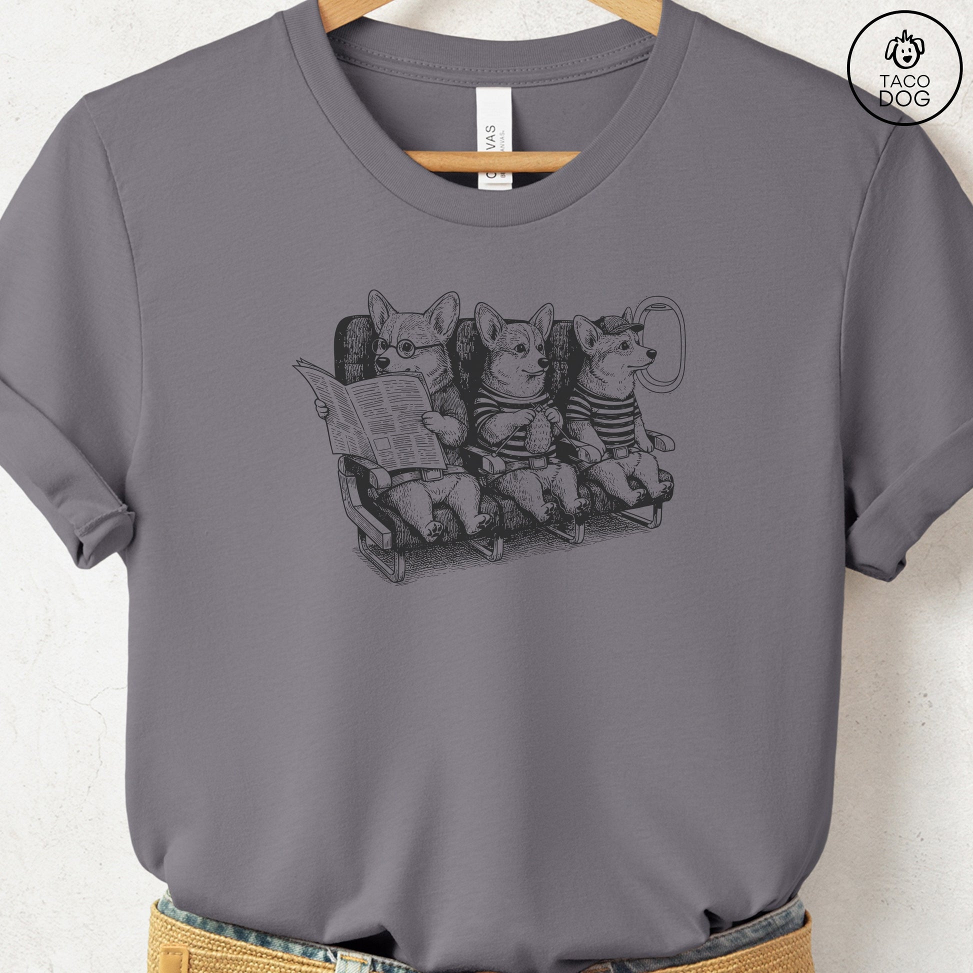 Corgi Departures T-Shirt Storm S Taco-Dog