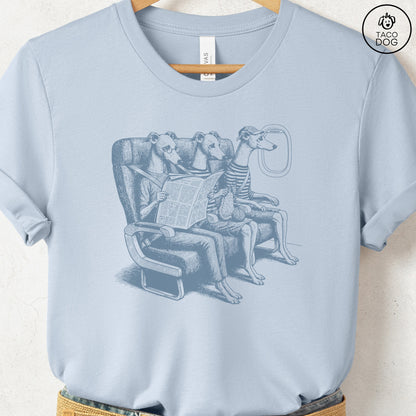 Italian Greyhound Whippet Iggy Departures T-Shirt Taco-Dog