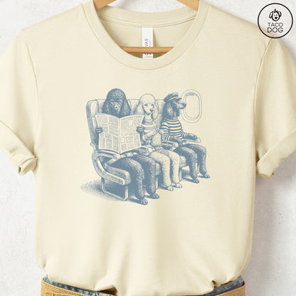 Poodle Departures T-Shirt Natural S Taco-Dog