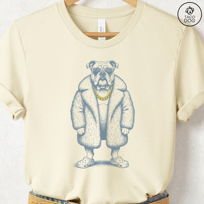 English Bulldog Plush T-Shirt Natural S Taco-Dog