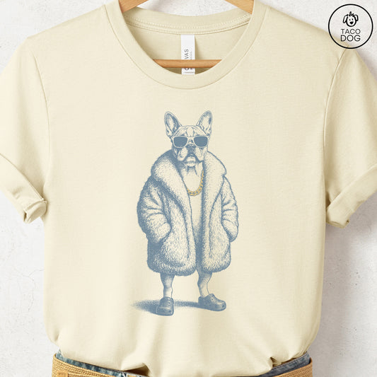 French Bulldog Frenchie Plush T-Shirt Natural S Taco-Dog