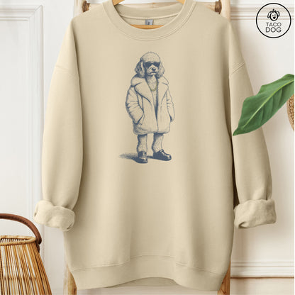 Poodle Plush Sweatshirt Taco-Dog