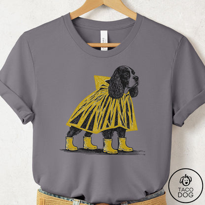 Cocker Spaniel Poncho T-Shirt Storm Taco-Dog