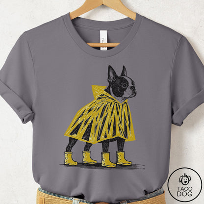 Boston Terrier Poncho T-Shirt Storm Taco-Dog