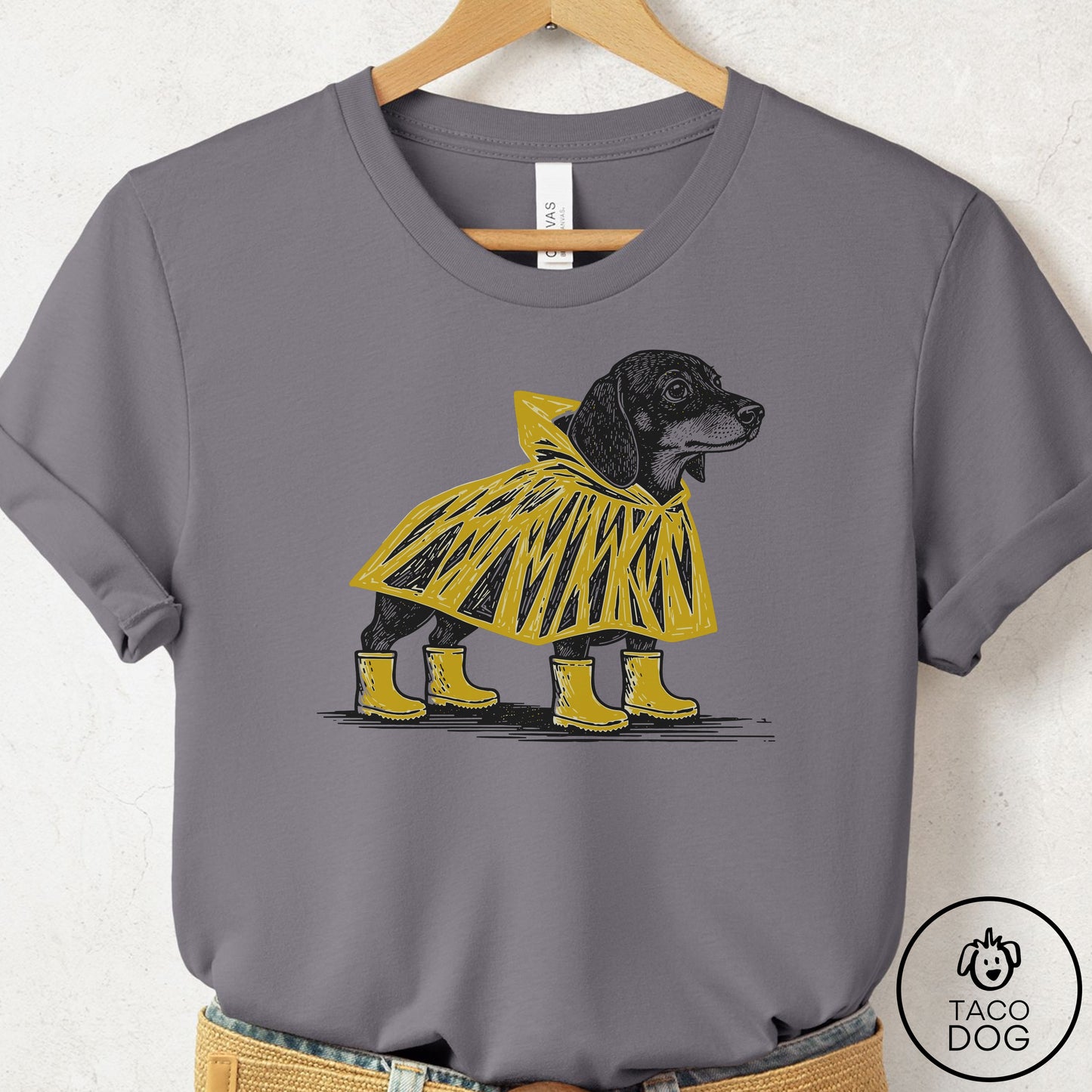 Dachshund Poncho T-Shirt Storm Taco-Dog