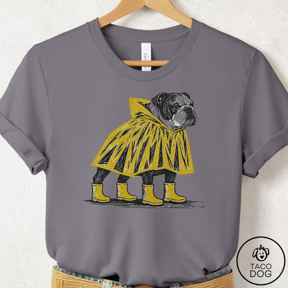 English Bulldog Poncho T-Shirt Taco-Dog