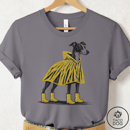 Italian Greyhound Whippet Poncho T-Shirt Storm Taco-Dog