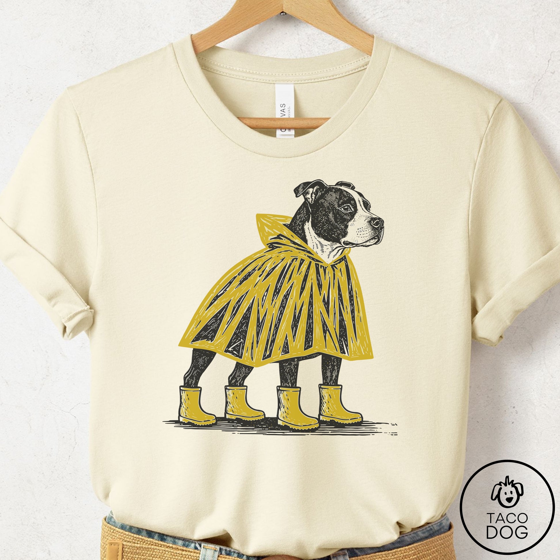 Pitbull Poncho T-Shirt Taco-Dog