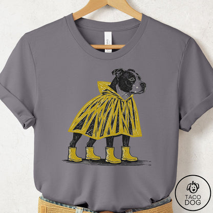 Pitbull Poncho T-Shirt Taco-Dog