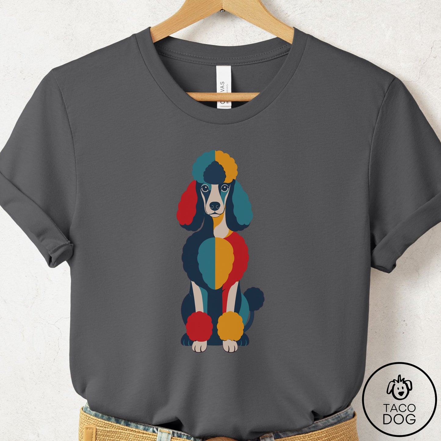 Poodle Color Block T-Shirt
