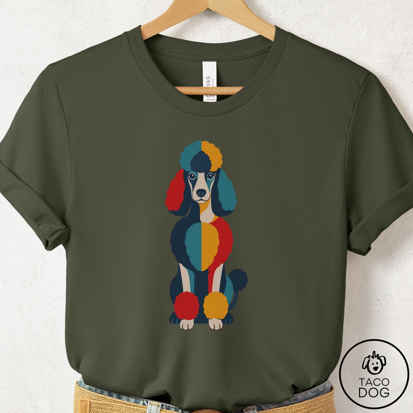 Poodle Color Block T-Shirt
