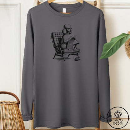 Poodle Knitting Long Sleeve Tee