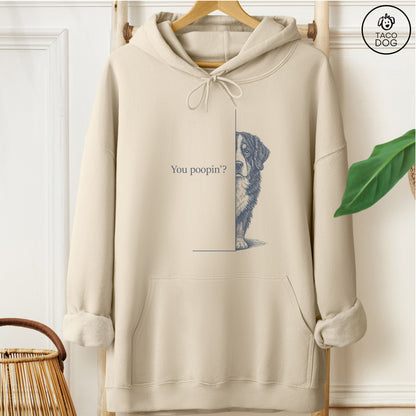 Bernese Mountain Dog Poopin Hoodie Sand Taco-Dog