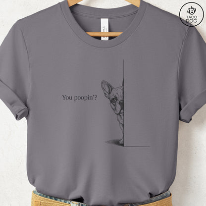 French Bulldog Frenchie Poopin T-Shirt Storm Taco-Dog