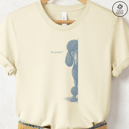 Poodle Poopin T-Shirt Natural Taco-Dog