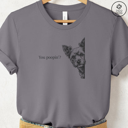 Yorkshire Terrier Yorkie Poopin T-Shirt Storm Taco-Dog