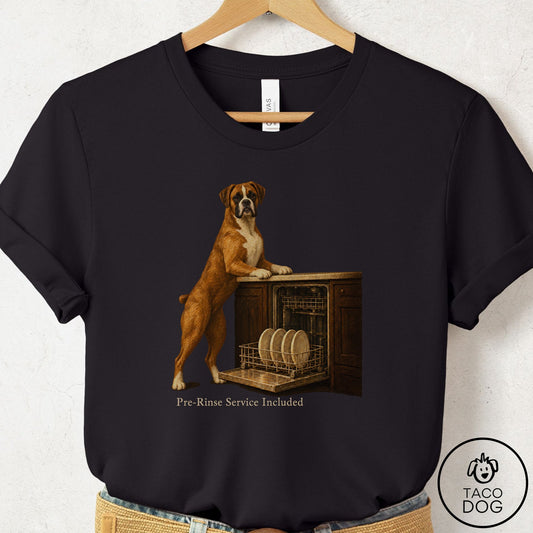 Boxer Pre-Rinse T-Shirt Black Taco-Dog