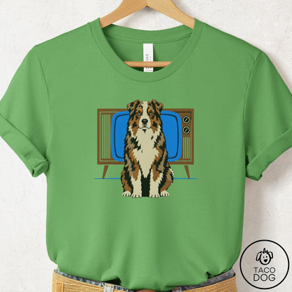 Australian Shepherd Program T-Shirt Leaf Taco-Dog