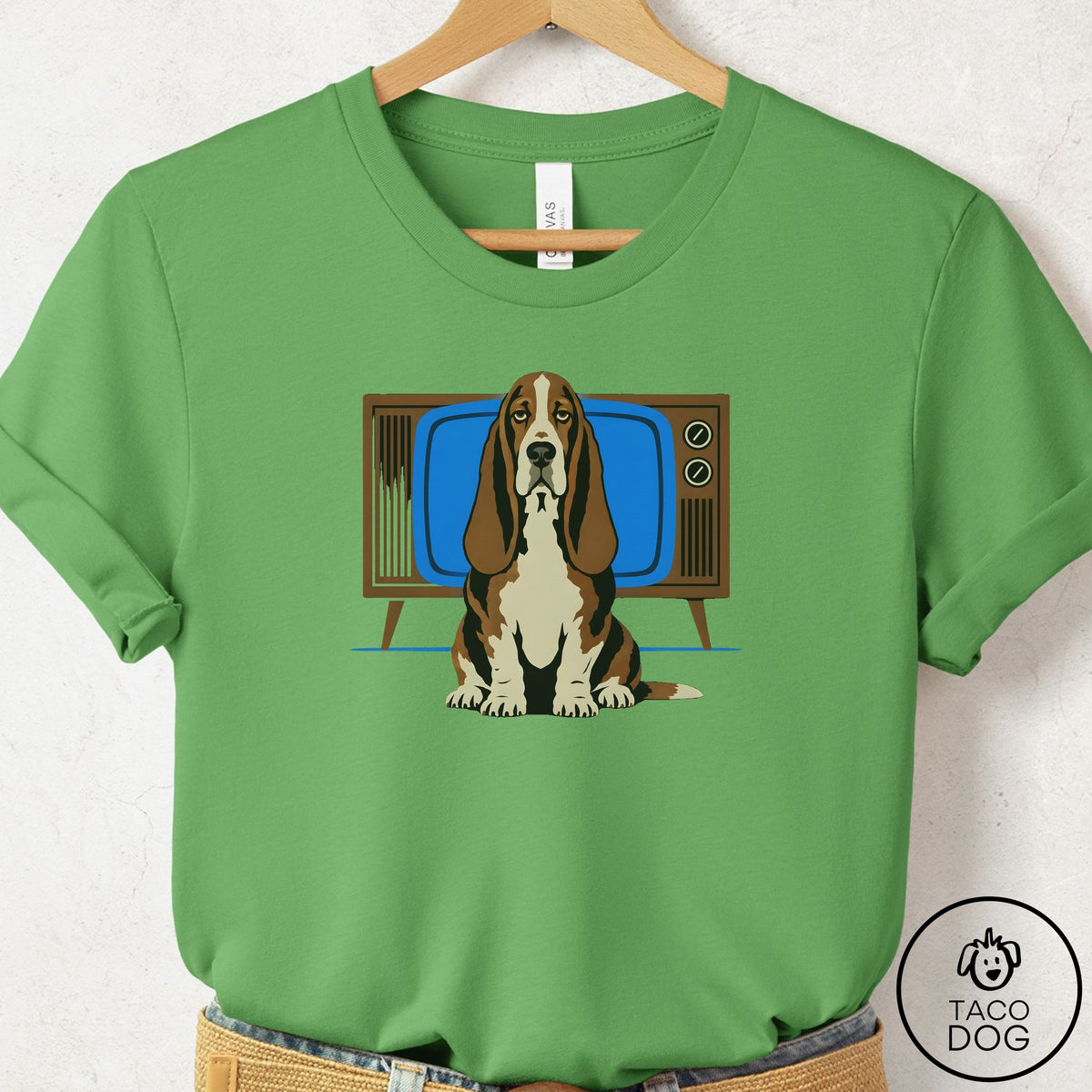 Basset Hound Program T-Shirt Leaf Taco-Dog