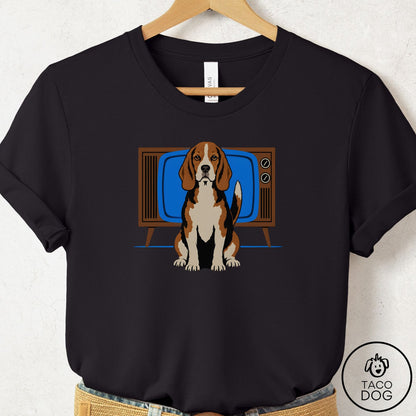 Beagle Program T-Shirt Black Taco-Dog