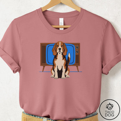 Beagle Program T-Shirt Mauve Taco-Dog