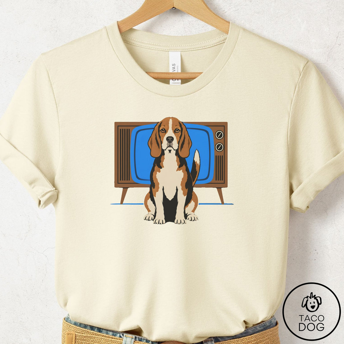 Beagle Program T-Shirt Natural Taco-Dog