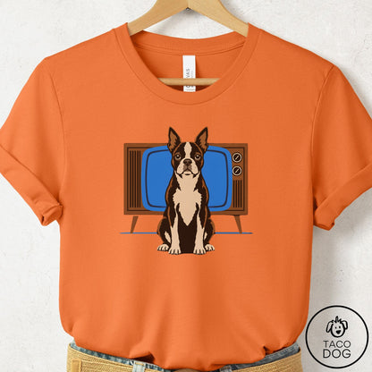 Boston Terrier Program T-Shirt Burnt Orange Taco-Dog
