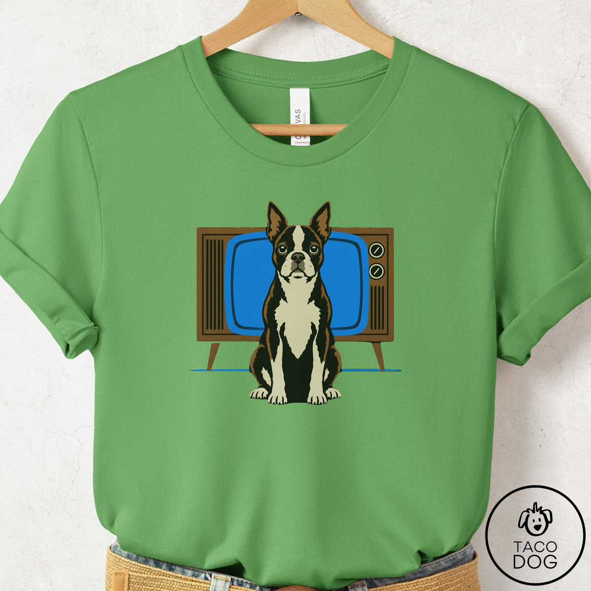 Boston Terrier Program T-Shirt Leaf Taco-Dog
