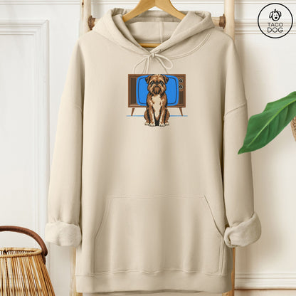 Brussels Griffon Program Hoodie Sand Taco-Dog