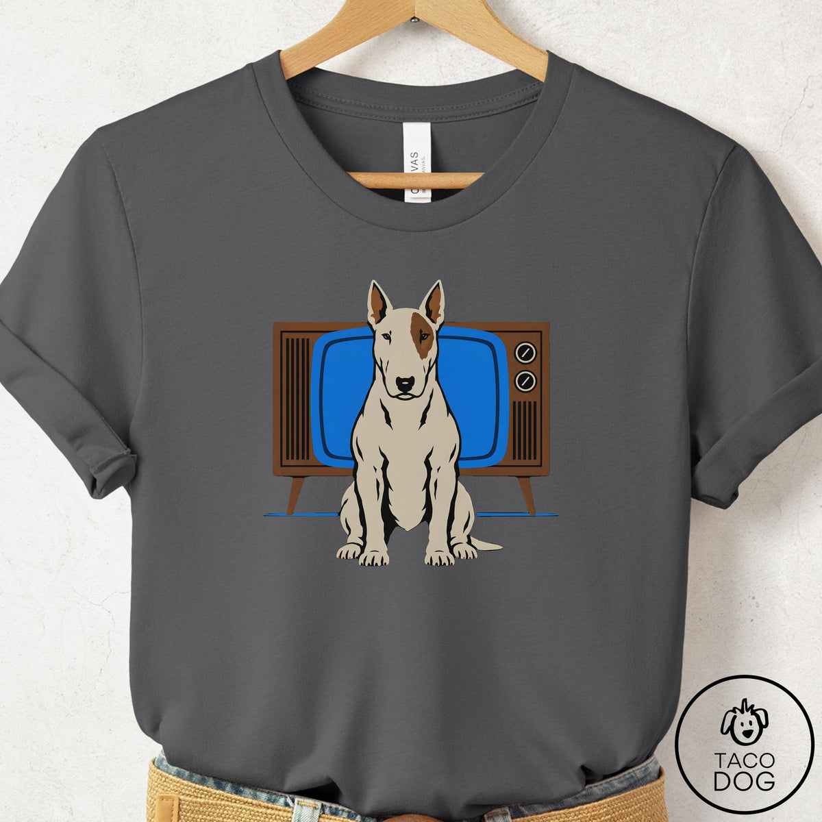 Bull Terrier Program T-Shirt Asphalt Taco-Dog