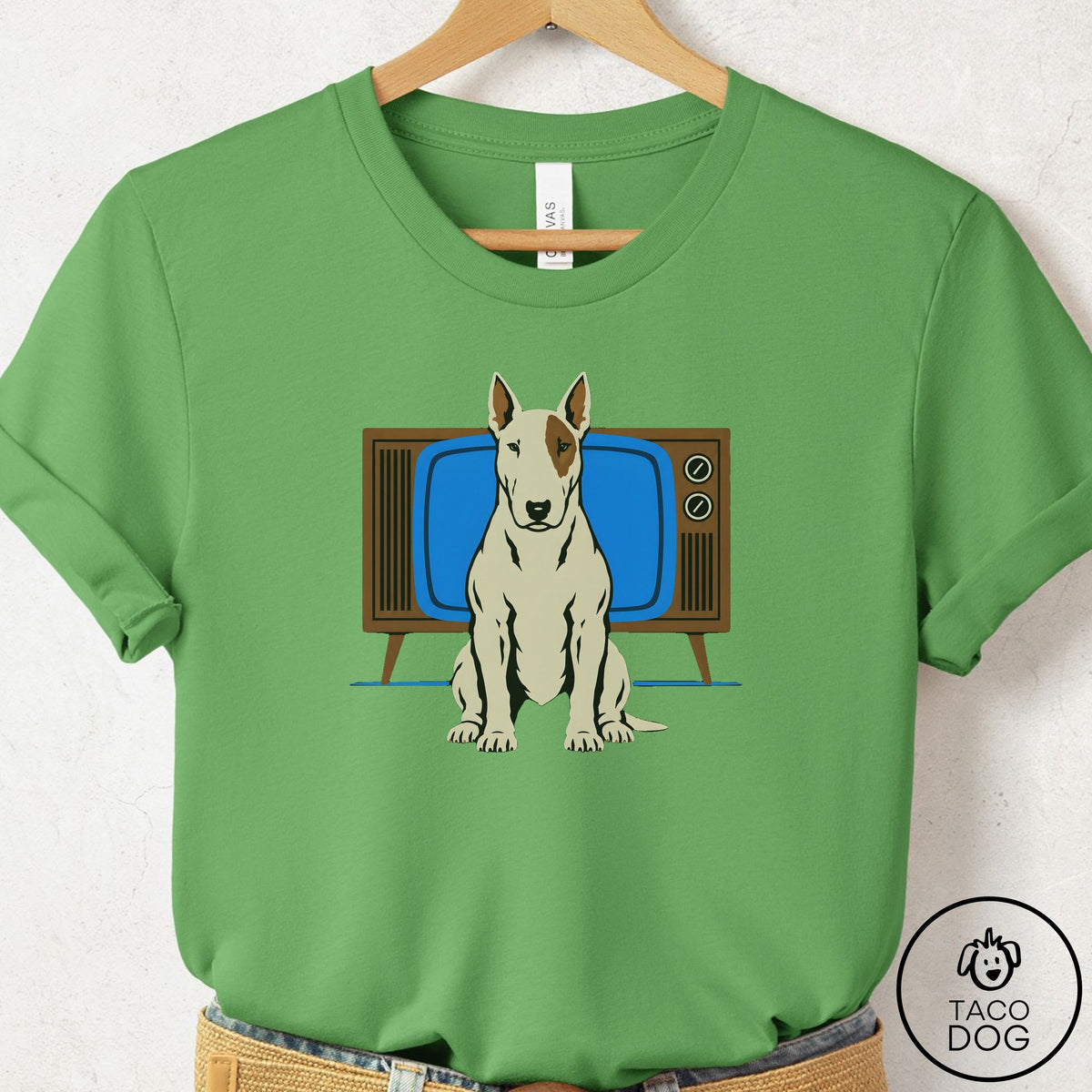 Bull Terrier Program T-Shirt Leaf Taco-Dog