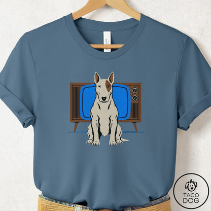 Bull Terrier Program T-Shirt Steel Blue Taco-Dog