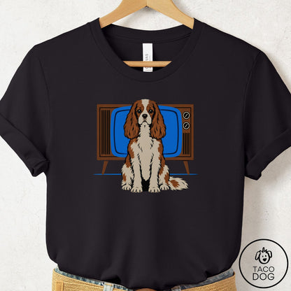 Cavalier King Charles Spaniel Program T-Shirt Black Taco-Dog