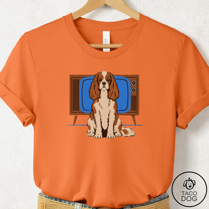 Cavalier King Charles Spaniel Program T-Shirt Burnt Orange Taco-Dog