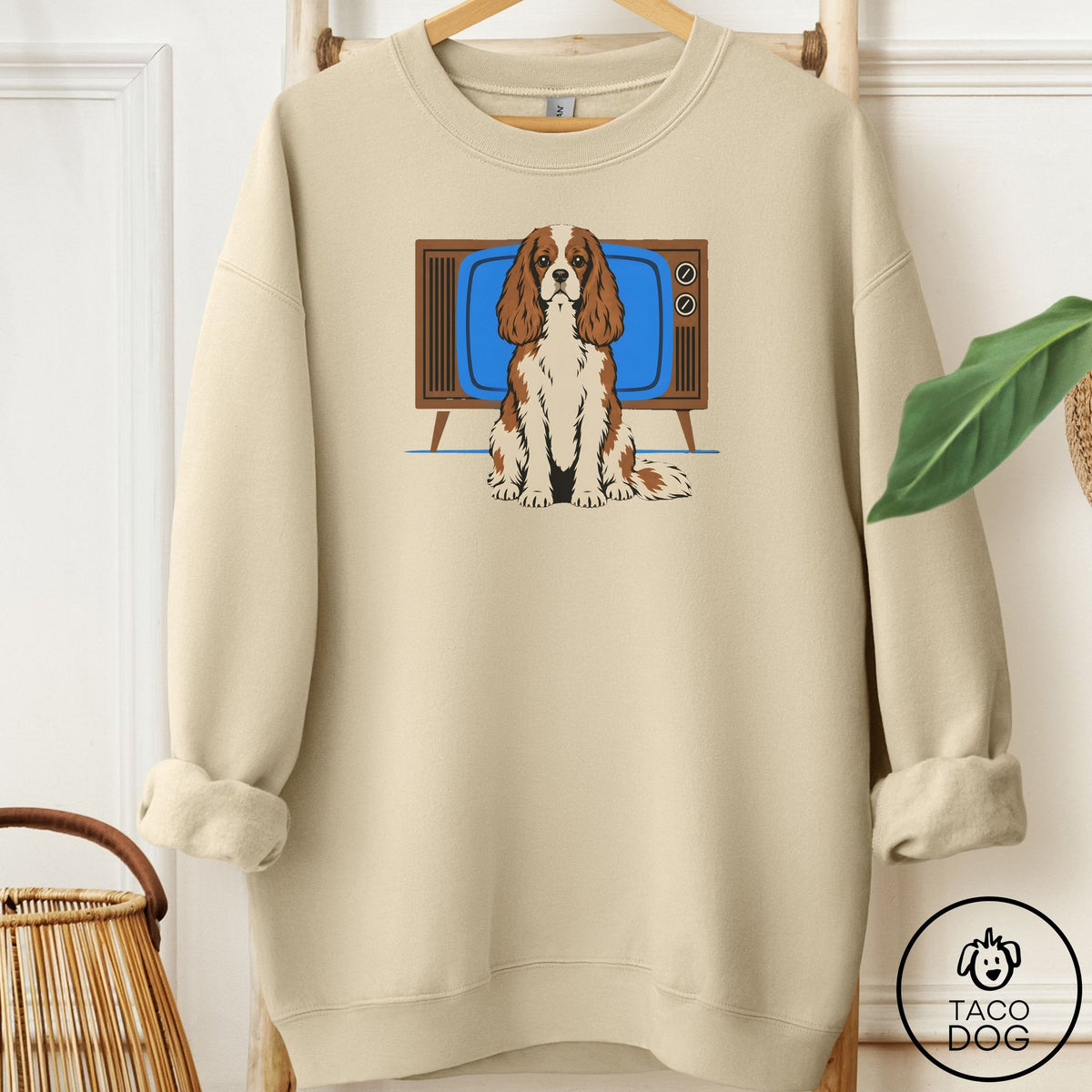 Cavalier King Charles Spaniel Program Sweatshirt Sand Taco-Dog
